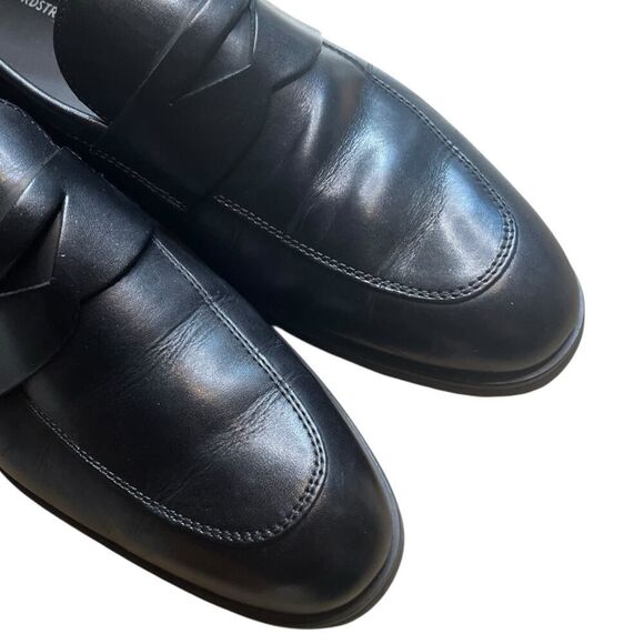 Nordstrom Men’s Edward Ortholite Black Leather Penny Loafer Dress Shoes US 10.5 main image 4